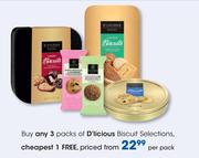 D'Licious Biscuit Selections-Per Pack