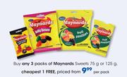 Maynards Sweets-75g Or 125g Per Pack