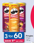 Pringles Chips-For 3 x 100g Per Offer