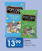 Clicks Popcorn-90g Or 120g Per Pack 
