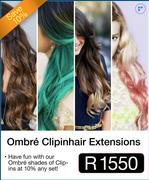 Ombre Clipinhair Extensions
