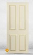 Swartland Deep Moulded Door (4 Panel Canterbury)-Each