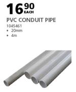 PVC Conduit Pipe 20mm x 4m-Each