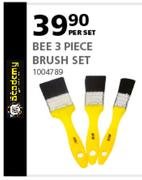 Academy Bee 3 Piece Brush Set-Per Set