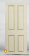 Swartland Deep Moulded Door (4 Panel Canterbury)-Each