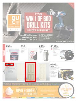 BUCO Big Giveaway (18 Nov - 13 Dec 2020) : Valid in Athlone, Bergvliet, Blackheath, Brackenfell, Cape Town, Vasco, Claremont, Beacon Bay, Arcadia, Empangeni, Fish Hoek, George, Grahamstown, Hermanus, page 1
