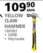 Livingstone Yellow Claw Hammer-Each