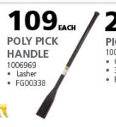 Lasher Poly Pick Handle-Each