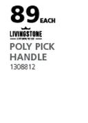 Living Stone Poly Pick Handle-Each
