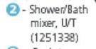 Trumph Amber Shower/Bath Mixer