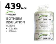 Isotherm Insulation 1.2 x 6m x 100mm