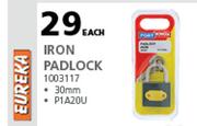 Eureka Iron Padlock 50mm P1A60U
