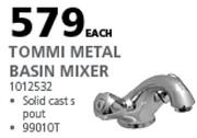Tommi Metal Basin Mixer