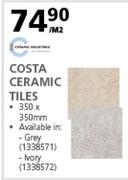 Costa Ceramic Tiles 350 x 350mm-Per Sqm