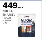 Duram 5L Nuglo Enamel White-Each