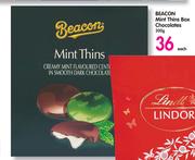 Beacon Mint Thins Box Chocolates-200g