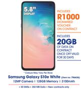 Samsung Galaxy S10e White-On Smart XS+