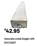 Concrete Lintel Single 1.2M 81474697