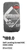KBC Kwik Self Leveling Screed 81441552-20Kg