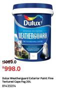 Dulux Weatherguard Exterior Paint Fine Textured Cape Fog  81435014-20L