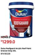 Dulux Roofguard Acrylic Roof Paint Grecian Grey 81416528-20L