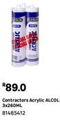 Alcolin Acrylic Contractors 3 x 260ml 81485412