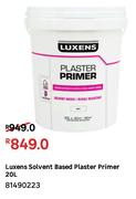 Luxens Solvent Based Plaster Primer 81490223-20L