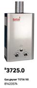 Totai 10L Gas Geyser 81423574