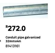 Conduit Pipe (Galvanized) 81413161-32mm X 4m 