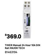 Major Tech Timer Manual 24 Hour 10A DIN Rail 81463194