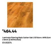 Basic Sutter Laminate Flooring Oak 81490974-Per Box