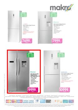 Special Hisense 730l Side By Side Fridge Freezer With Water Dispenser H730ss Wd Www Guzzle Co Za