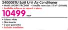 Defy 24000BTU Split Unit Air Conditioner AH24H1/AC24H1