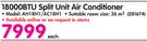 Defy 18000BTU Split Unit Air Conditioner AH18H1/AC18H1