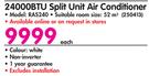 Goldair 24000BTU Split Unit Air Conditioner RAS-240