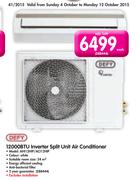 Defy 12000BTU Inverter Split Unit Air Conditioner AHI12HIP/ACI12HIP