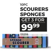 10 Pc Scourers Sponges 131259-For 3