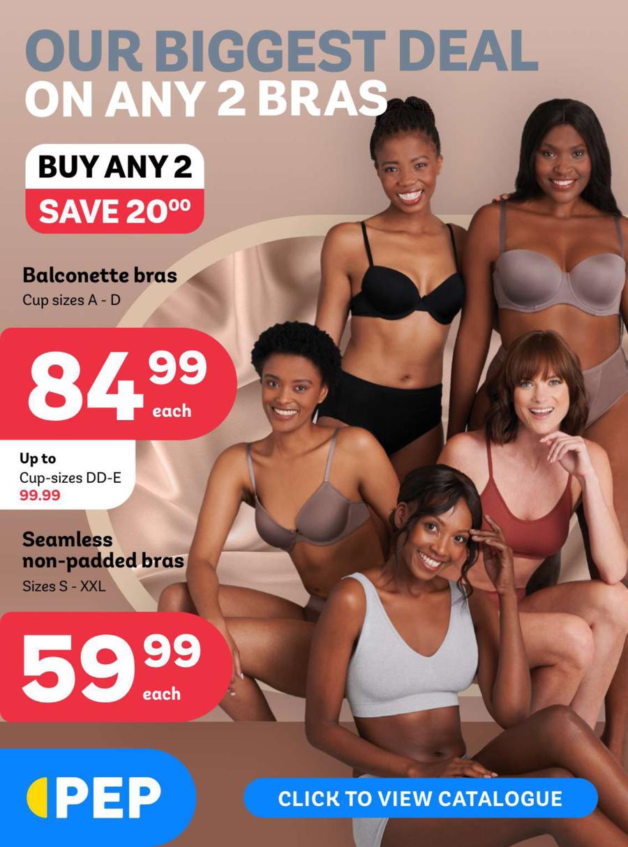 PEP : Our Biggest Deal On Any 2 Bras (24 March - 10 April 2023) —  m.