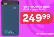 Funki 10000 Mah Digital Slimline Power Bank