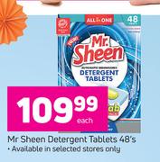 Mr Sheen Detergent Tablets 48's-Each