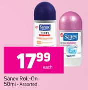 Sanex Roll On Assorted-50ml Each