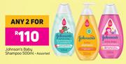 Johnson's Baby Shampoo Assorted-For Any 2 x 500ml