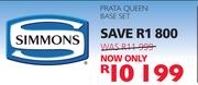 Simmons Prata Queen Base Set