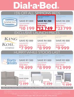 Dial-A-Bed : Half Year Sale (29 June - 31 July 2017), page 2