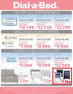 Dial-A-Bed : Half Year Sale (29 June - 31 July 2017), page 2