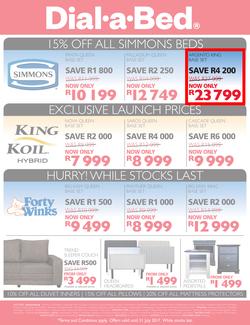 Dial-A-Bed : Half Year Sale (29 June - 31 July 2017), page 2
