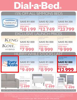 Dial-A-Bed : Half Year Sale (29 June - 31 July 2017), page 2