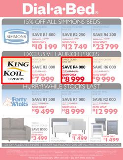 Dial-A-Bed : Half Year Sale (29 June - 31 July 2017), page 2