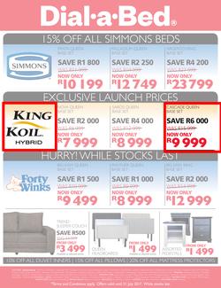 Dial-A-Bed : Half Year Sale (29 June - 31 July 2017), page 2