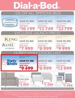 Dial-A-Bed : Half Year Sale (29 June - 31 July 2017), page 2